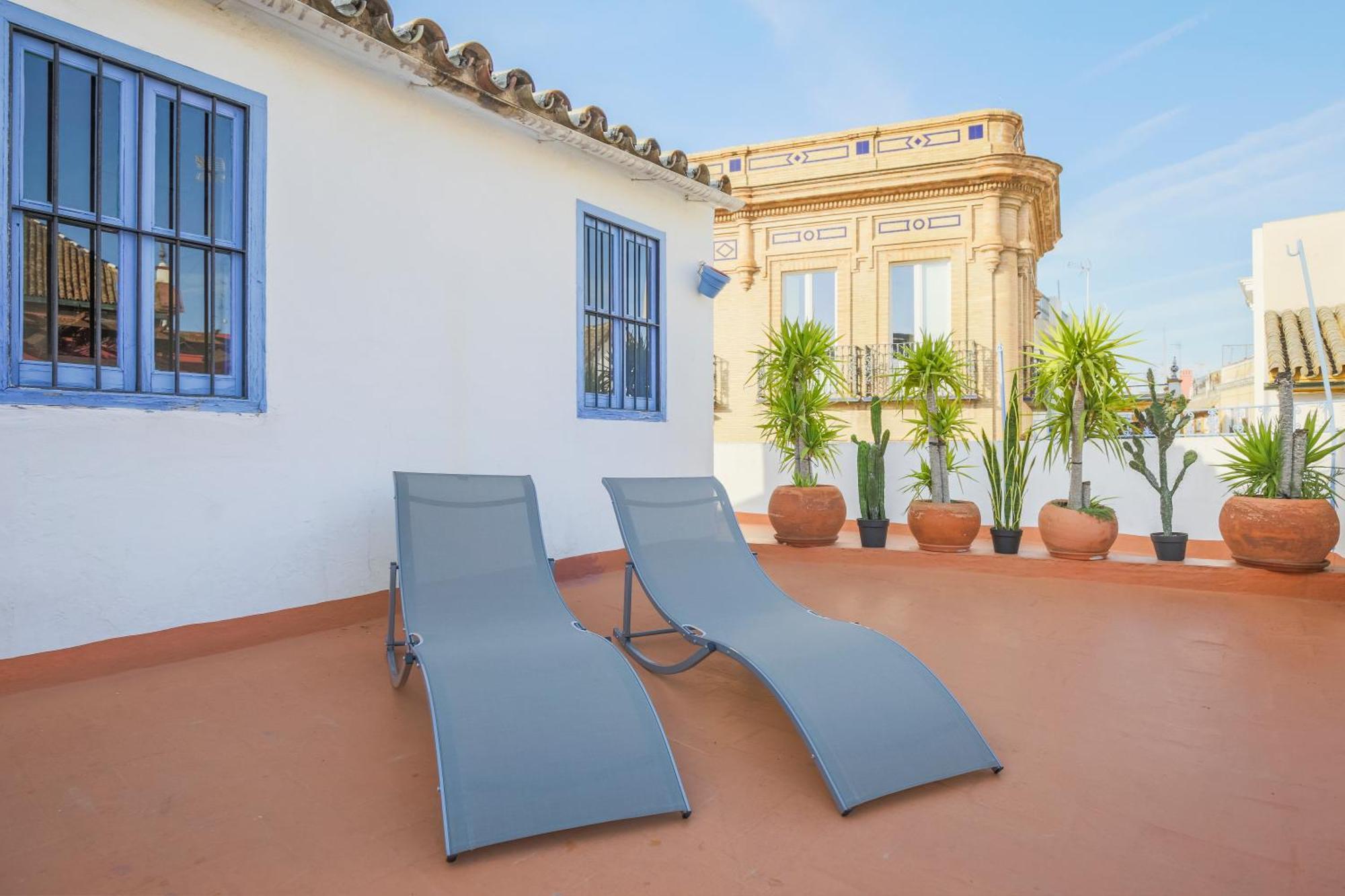 DescubreHome Penthouse Santa Cruz, Gran Terraza Privada Sevilla Exterior foto